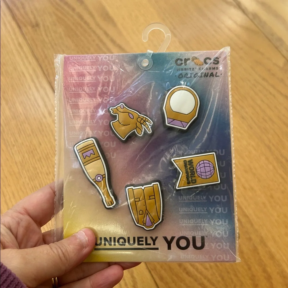 New Crocs Jibbitz Charms Winner 5-Pack Uniquely You‎ GOAT Championship Ring